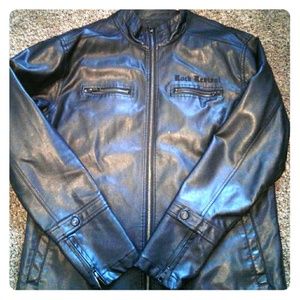 Rock revival leather coat